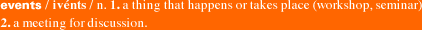 Events Discription